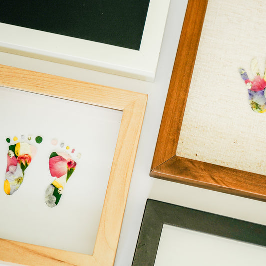 Newborn Handprint & Footprint Keepsake Frame