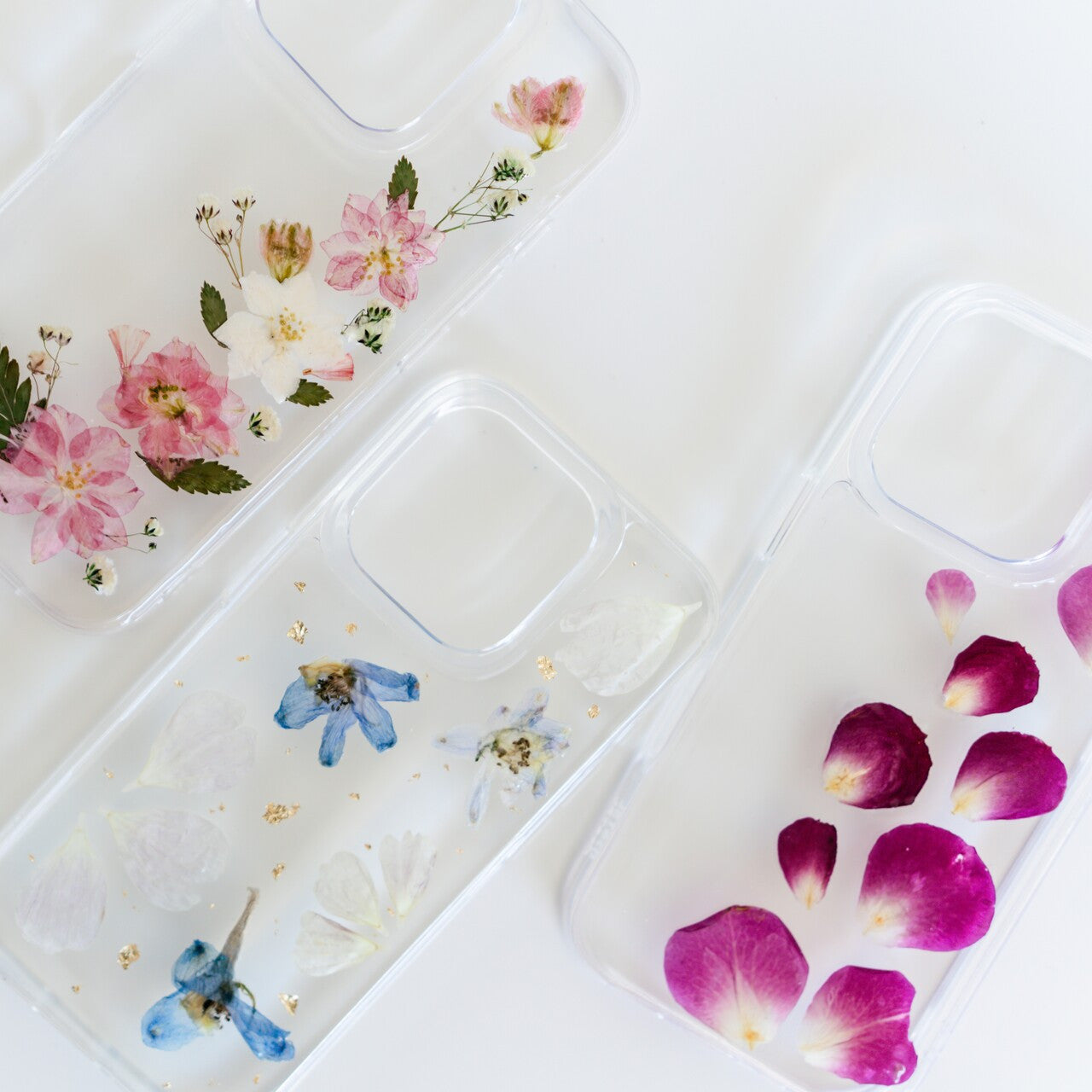 Custom Pressed Flower Phone Case *NEW* White Poppy Preservation Custom Pressed Flower Phone Case *NEW* White Poppy Preservation