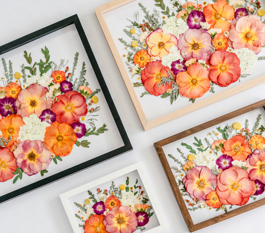 *BESTSELLER* Pressed Frame - Bouquet/Growing Design (You Ship Your Flowers)