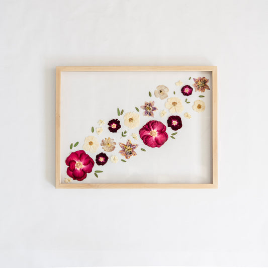 Pressed Frame - Recreation Diagonal Design (We Repurchase Your Wedding Bouquet)