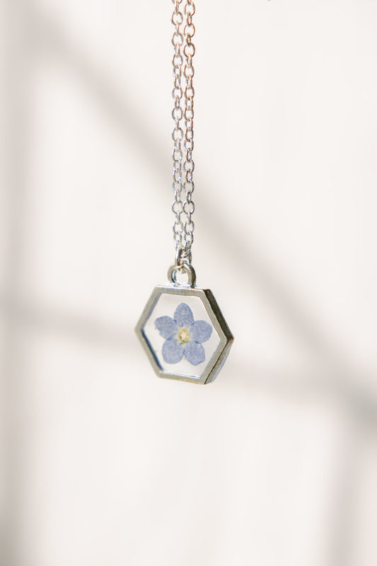 Forget Me Not Pendant Necklace