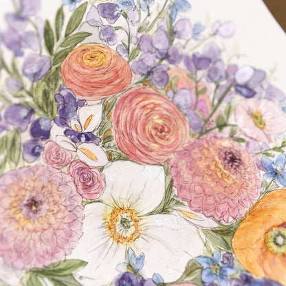 Custom Watercolor Bouquet Paintings
