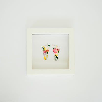 Newborn Handprint & Footprint Keepsake Frame