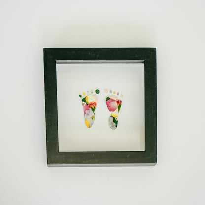 Newborn Handprint & Footprint Keepsake Frame