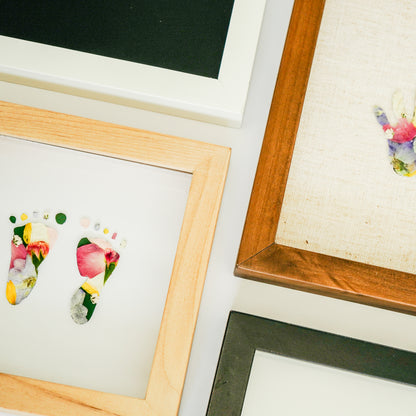 Newborn Handprint & Footprint Keepsake Frame