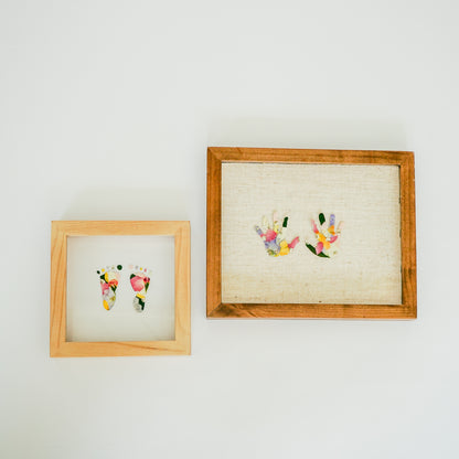 Newborn Handprint & Footprint Keepsake Frame