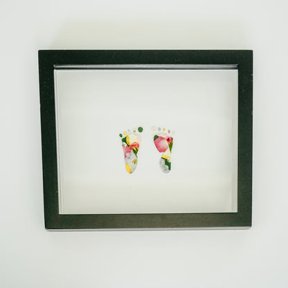 Newborn Handprint & Footprint Keepsake Frame