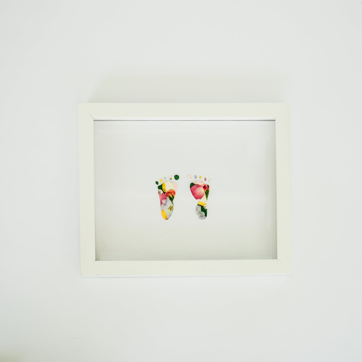 Newborn Handprint & Footprint Keepsake Frame