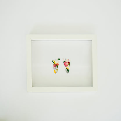 Newborn Handprint & Footprint Keepsake Frame