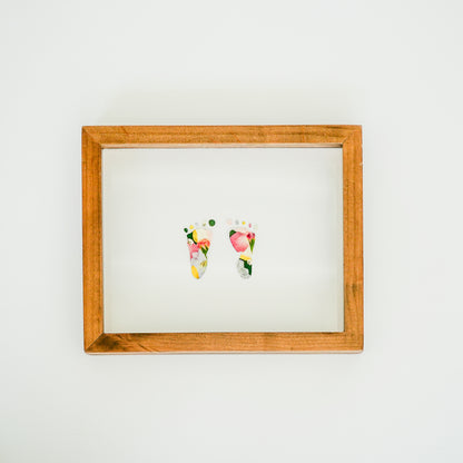 Newborn Handprint & Footprint Keepsake Frame