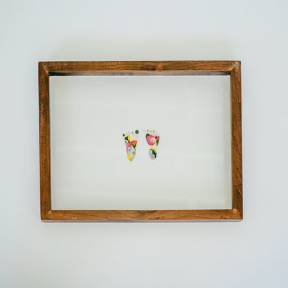 Newborn Handprint & Footprint Keepsake Frame