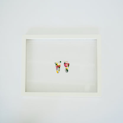 Newborn Handprint & Footprint Keepsake Frame