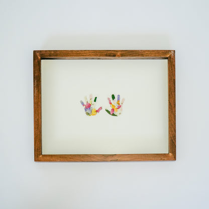 Newborn Handprint & Footprint Keepsake Frame