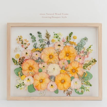 Pressed Frame - Recreation Full Design (We Repurchase Your Wedding Bouquet)