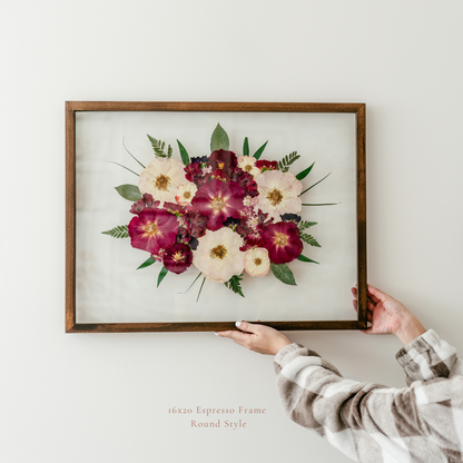 Pressed Frame - Recreation Full Design (We Repurchase Your Wedding Bouquet)