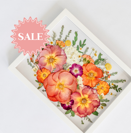 *BESTSELLER* Pressed Frame - Bouquet/Growing Design (You Ship Your Flowers)