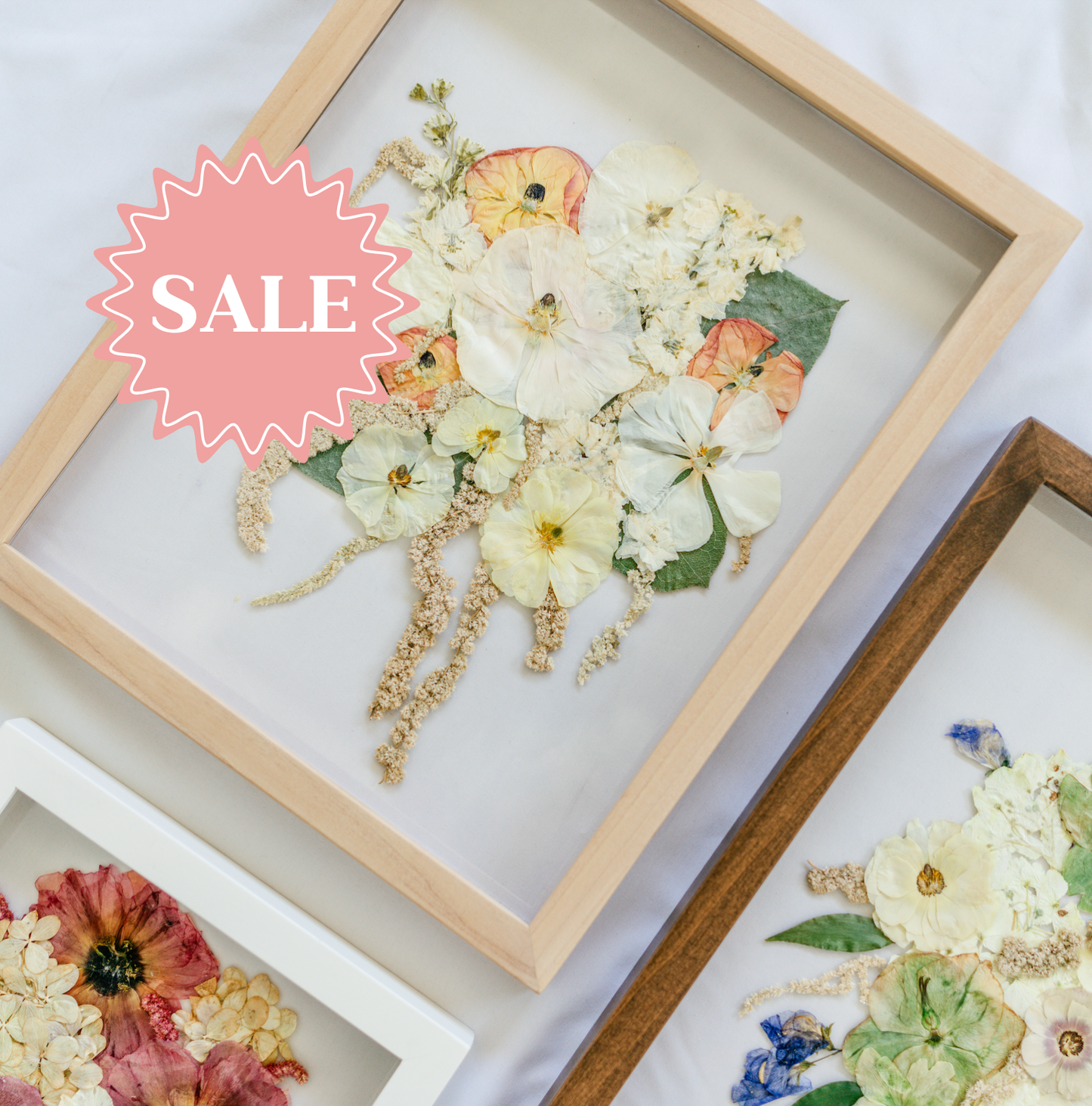 *BESTSELLER* Pressed Frame - Cascading Design (You Ship Your Flowers)