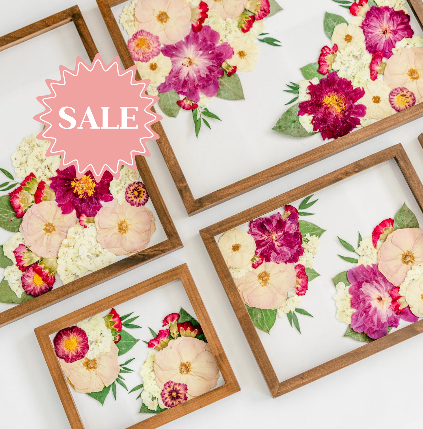 *BESTSELLER* Pressed Frame - Corner Design (You Ship Your Flowers)