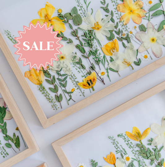 *BESTSELLER* Pressed Frame - Garden/Meadow Design (You Ship Your Flowers)