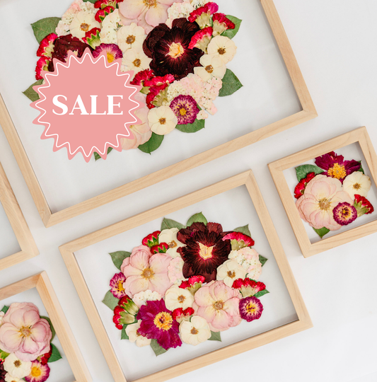 *BESTSELLER* Pressed Frame - Round Design (You Ship Your Flowers)