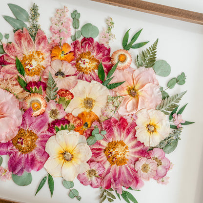 Pressed Frame - Recreation Full Design (We Repurchase Your Wedding Bouquet)
