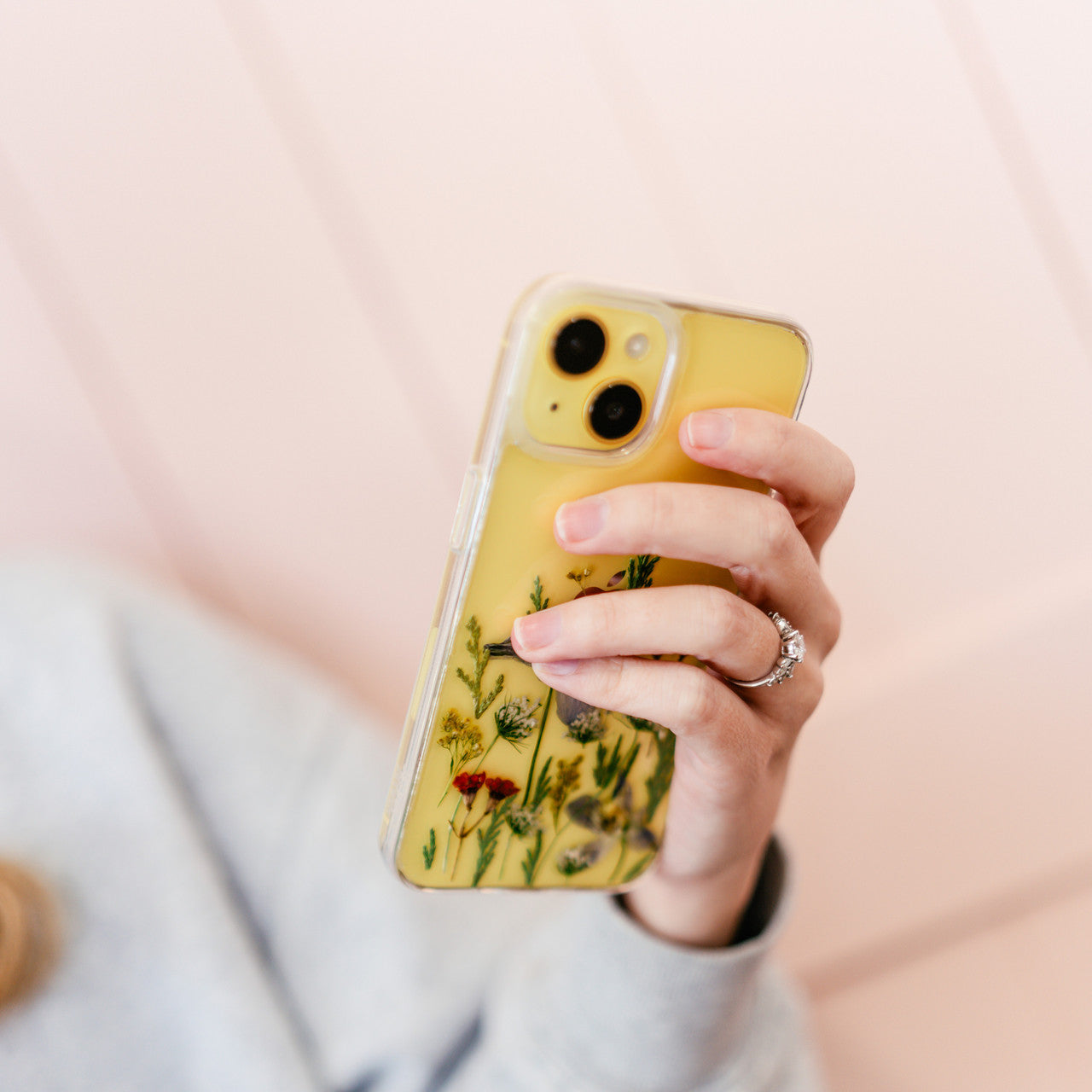 Custom Pressed Flower Phone Case *NEW* White Poppy Preservation Custom Pressed Flower Phone Case *NEW* White Poppy Preservation