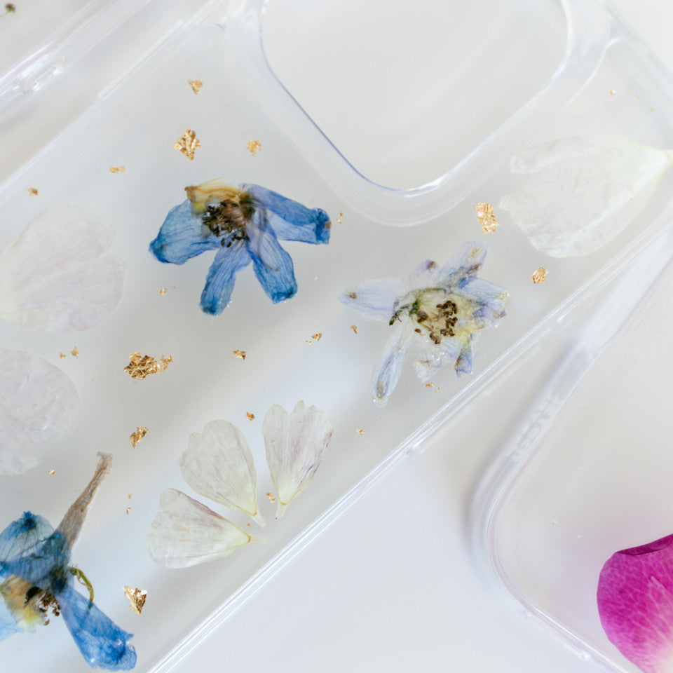 Custom Pressed Flower Phone Case *NEW* – White Poppy Preservation Custom Pressed Flower Phone Case *NEW* – White Poppy Preservation