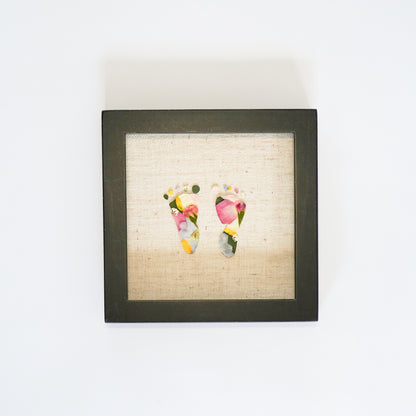 Newborn Handprint & Footprint Keepsake Frame