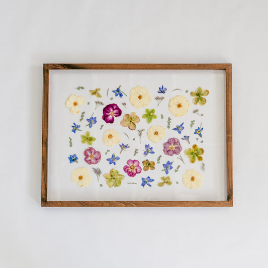Pressed Frame - Recreation Abstract/Individual Design (We Repurchase Your Wedding Bouquet)
