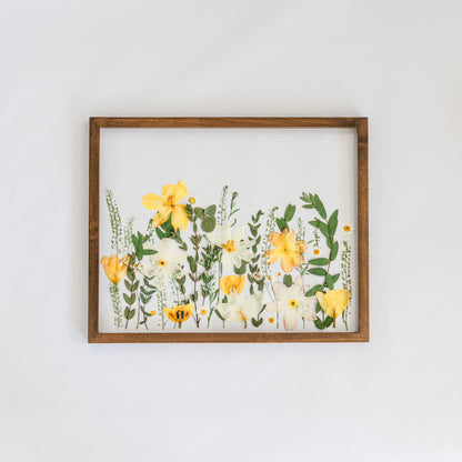 Pressed Frame - Recreation Garden/Meadow Design (We Repurchase Your Wedding Bouquet)