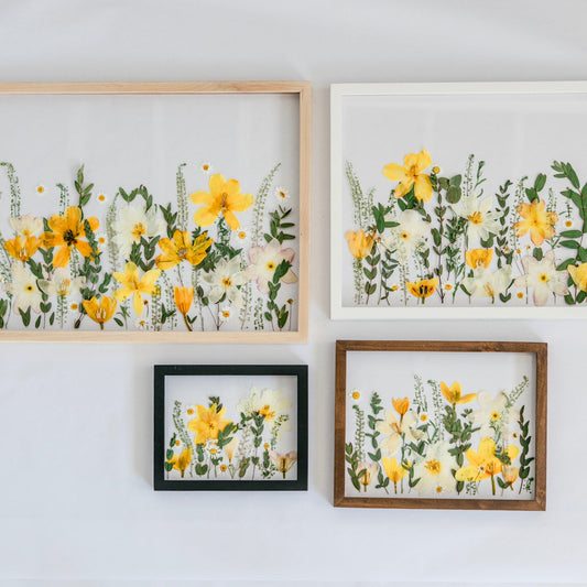 Pressed Frame - Recreation Garden/Meadow Design (We Repurchase Your Wedding Bouquet)