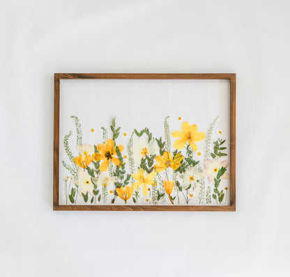 Pressed Frame - Recreation Garden/Meadow Design (We Repurchase Your Wedding Bouquet)