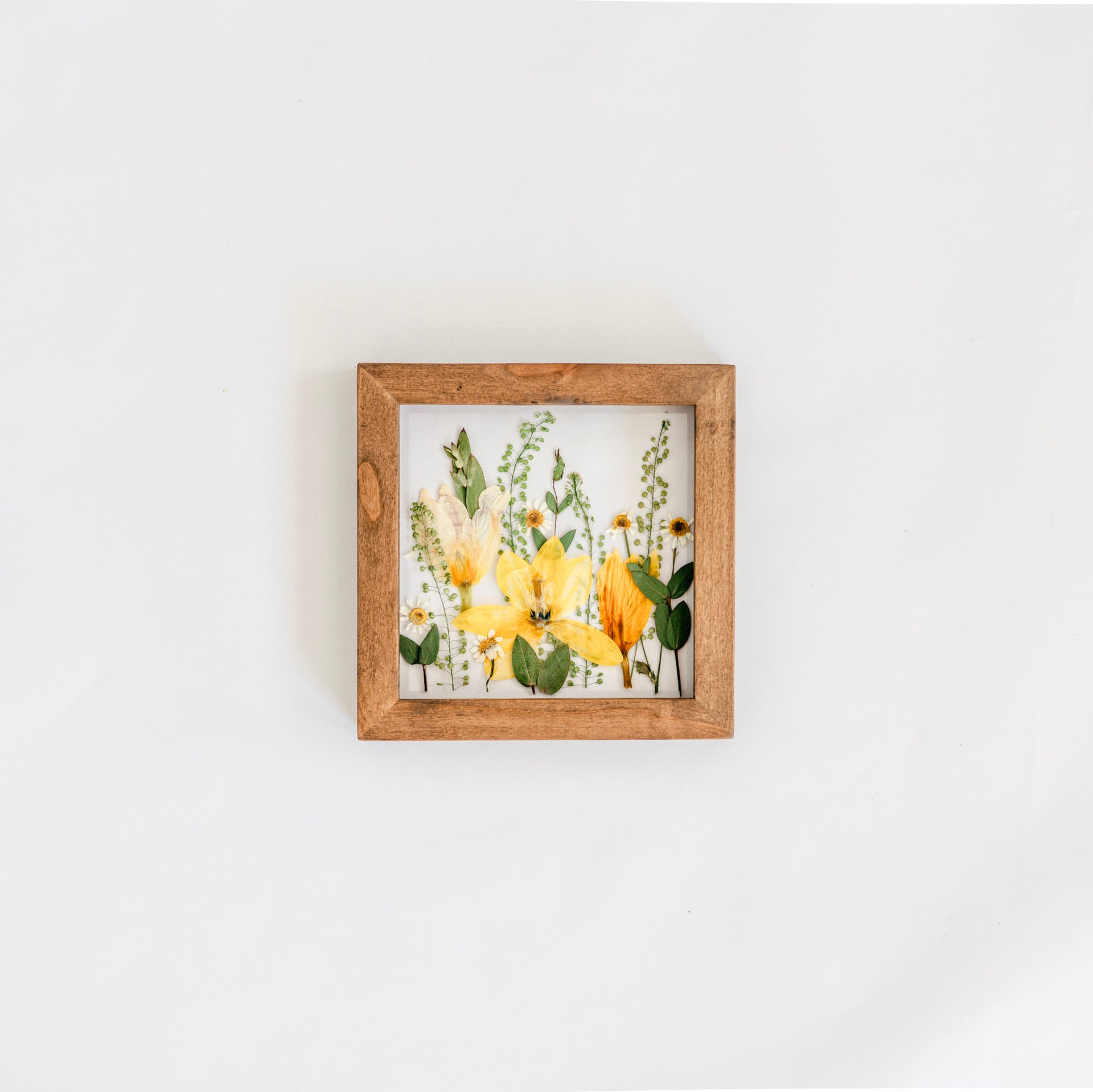 Bouquet Preservation Pressed Frame - Garden/Meadow Design - 8x10 / Espresso