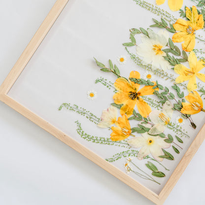 Pressed Frame - Recreation Garden/Meadow Design (We Repurchase Your Wedding Bouquet)