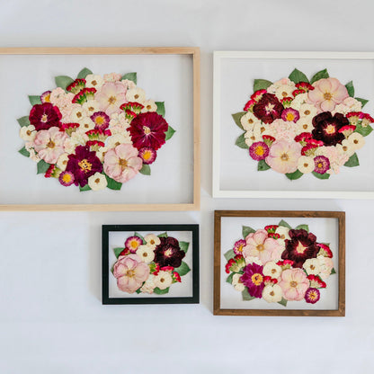 Pressed Frame - Recreation Round Design (We Repurchase Your Wedding Bouquet)