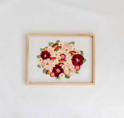 Pressed Frame - Recreation Round Design (We Repurchase Your Wedding Bouquet)