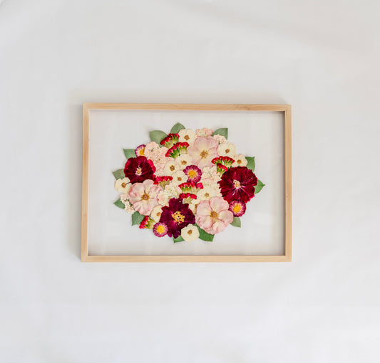 Pressed Frame - Recreation Round Design (We Repurchase Your Wedding Bouquet)