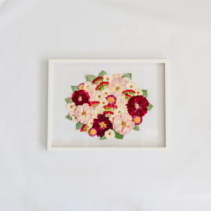 Pressed Frame - Recreation Round Design (We Repurchase Your Wedding Bouquet)