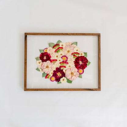 Pressed Frame - Recreation Round Design (We Repurchase Your Wedding Bouquet)
