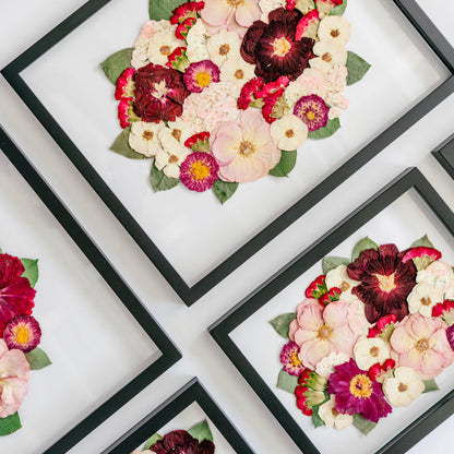 Pressed Frame - Recreation Round Design (We Repurchase Your Wedding Bouquet)