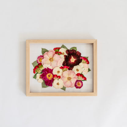 Pressed Frame - Recreation Round Design (We Repurchase Your Wedding Bouquet)