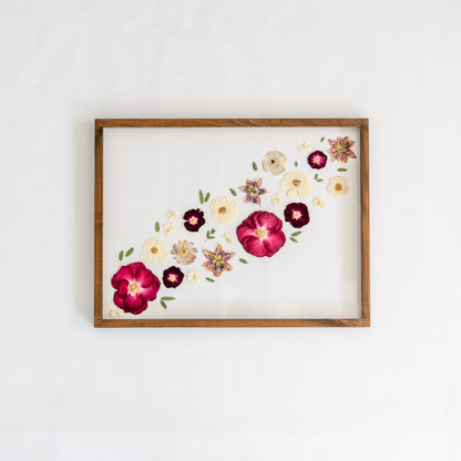 Pressed Frame - Recreation Diagonal Design (We Repurchase Your Wedding Bouquet)