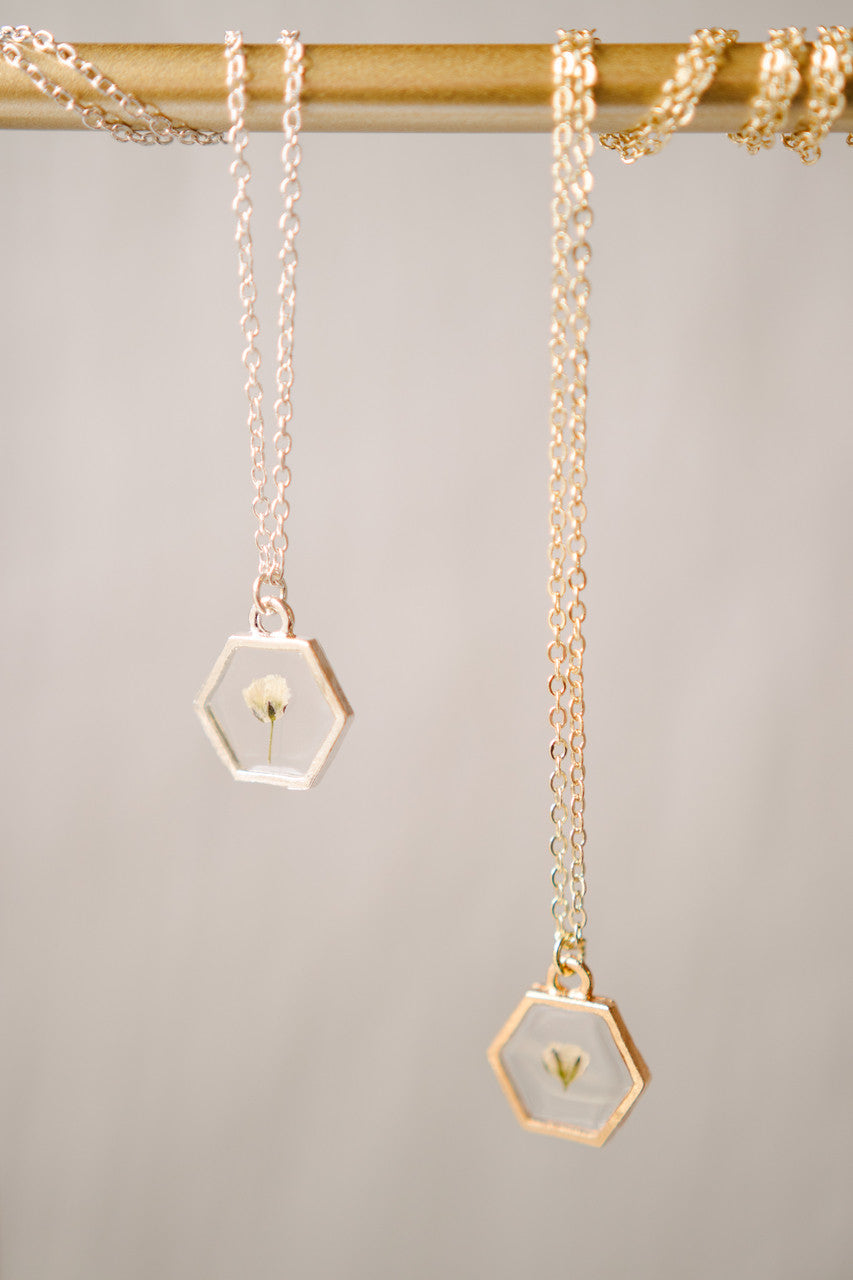 Baby's Breath Pendant Necklace