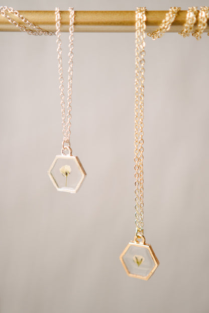 Baby's Breath Pendant Necklace