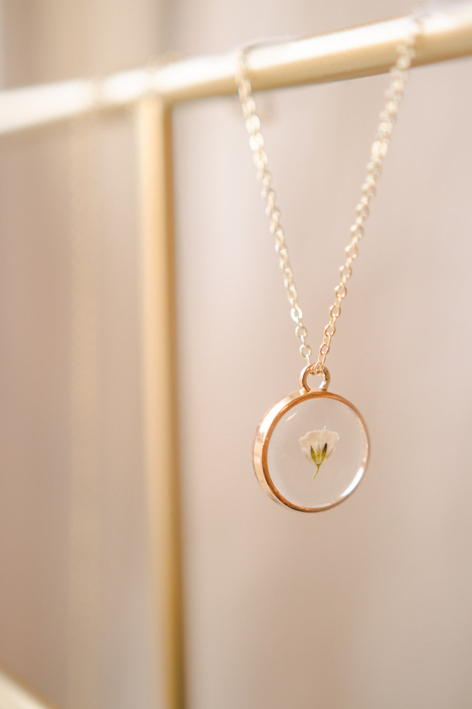 Baby's Breath Pendant Necklace