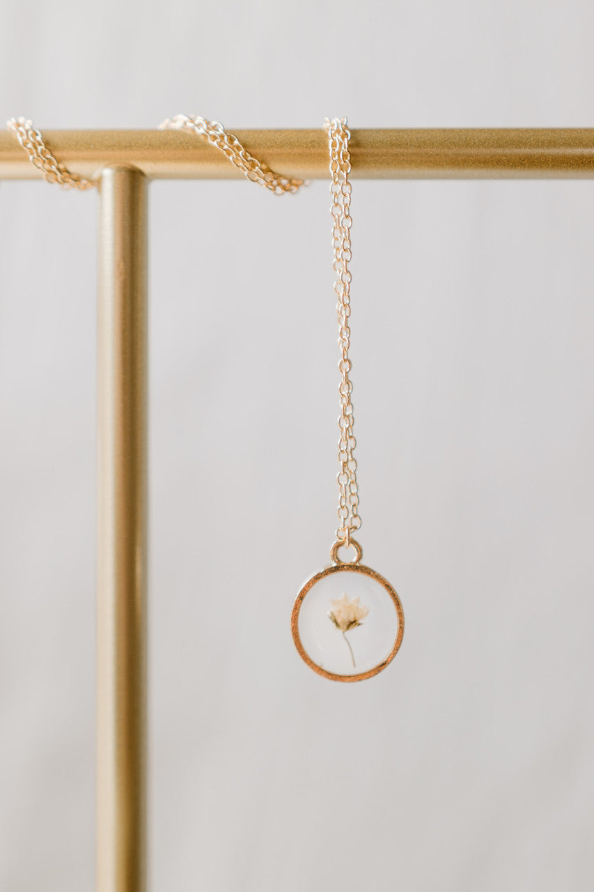 Baby's Breath Pendant Necklace