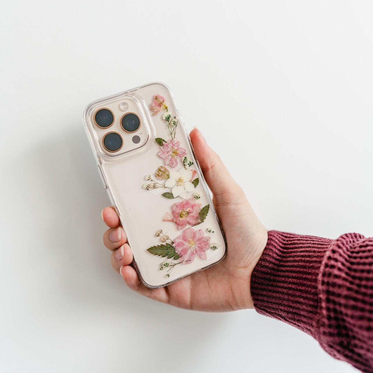 Custom Pressed Flower Phone Case *NEW* – White Poppy Preservation Custom Pressed Flower Phone Case *NEW* – White Poppy Preservation