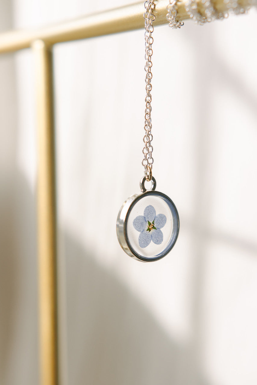 Forget Me Not Pendant Necklace