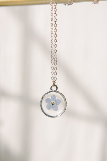 Forget Me Not Pendant Necklace