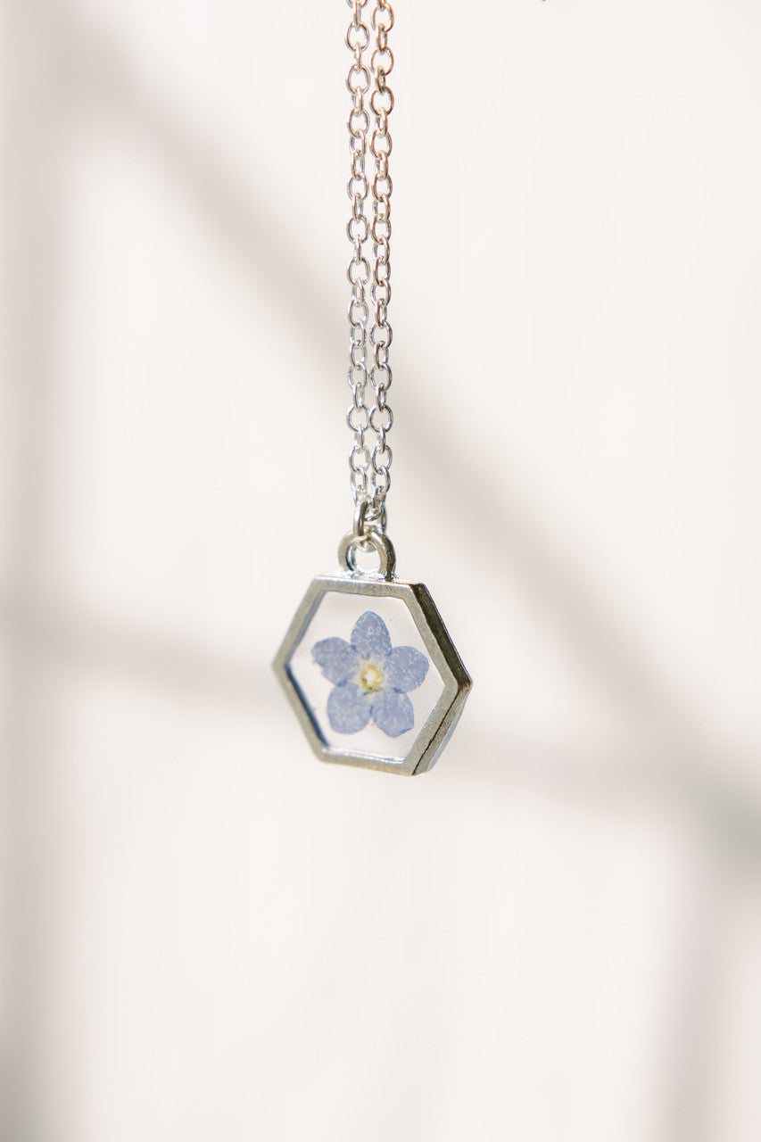 Forget Me Not Pendant Necklace